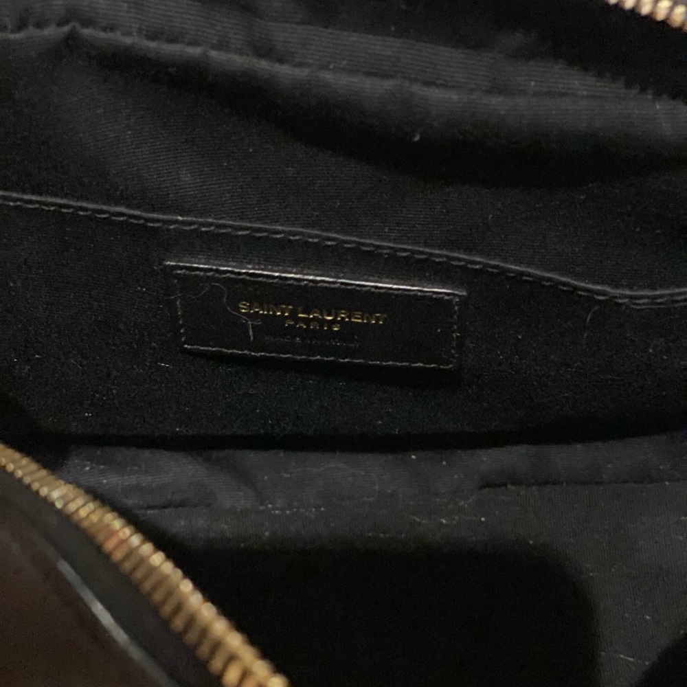 Yves Saint Laurent Black Quilted Leather Camera Bag with Gold YSL Hardware - Picture 7 of 10